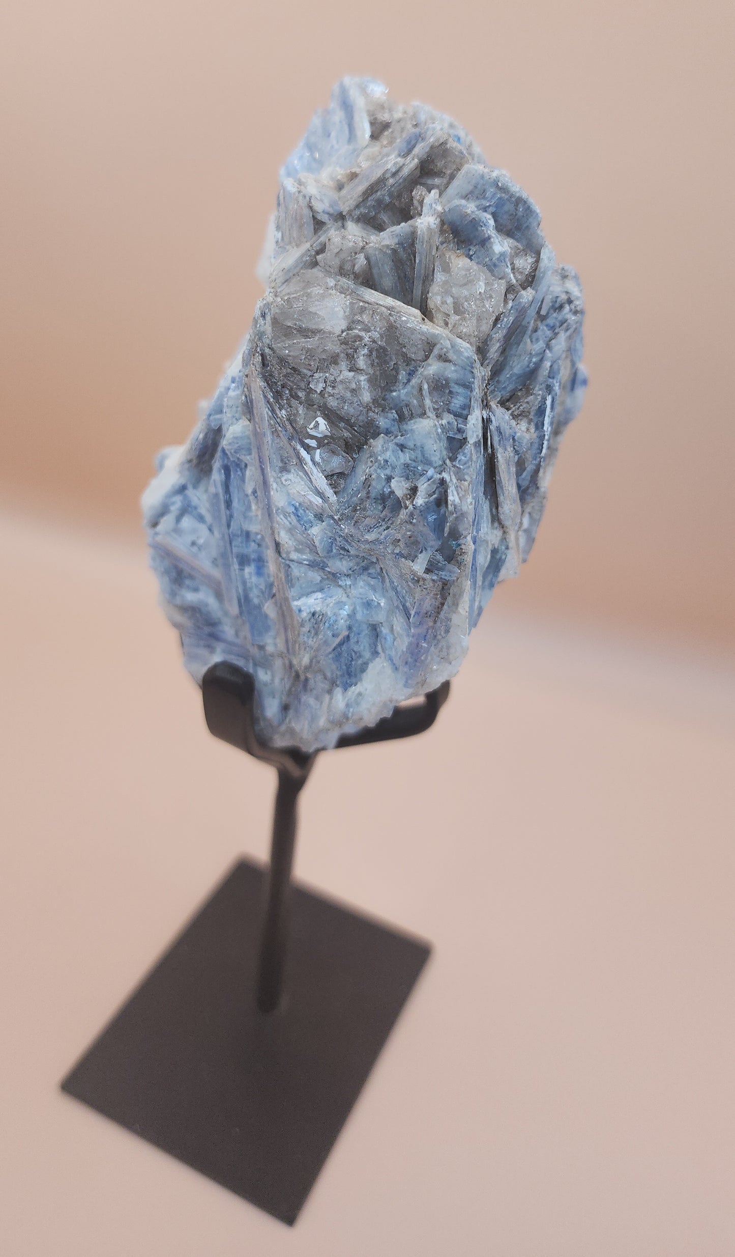 Kyanite, Clear & Smoky Quartz Specimen