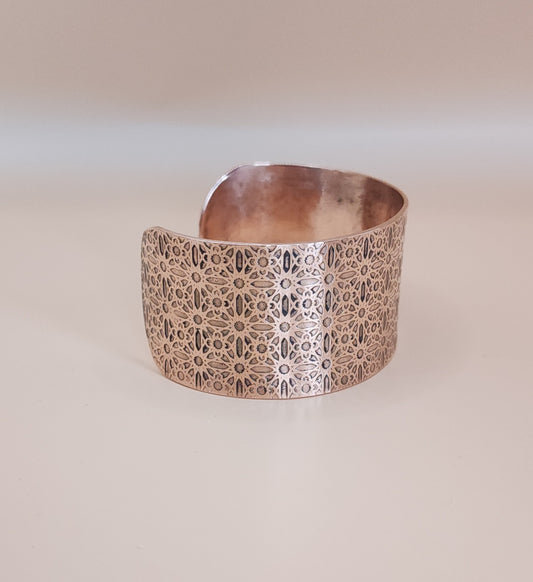 "Stained Glass" Copper Cuff Bracelet
