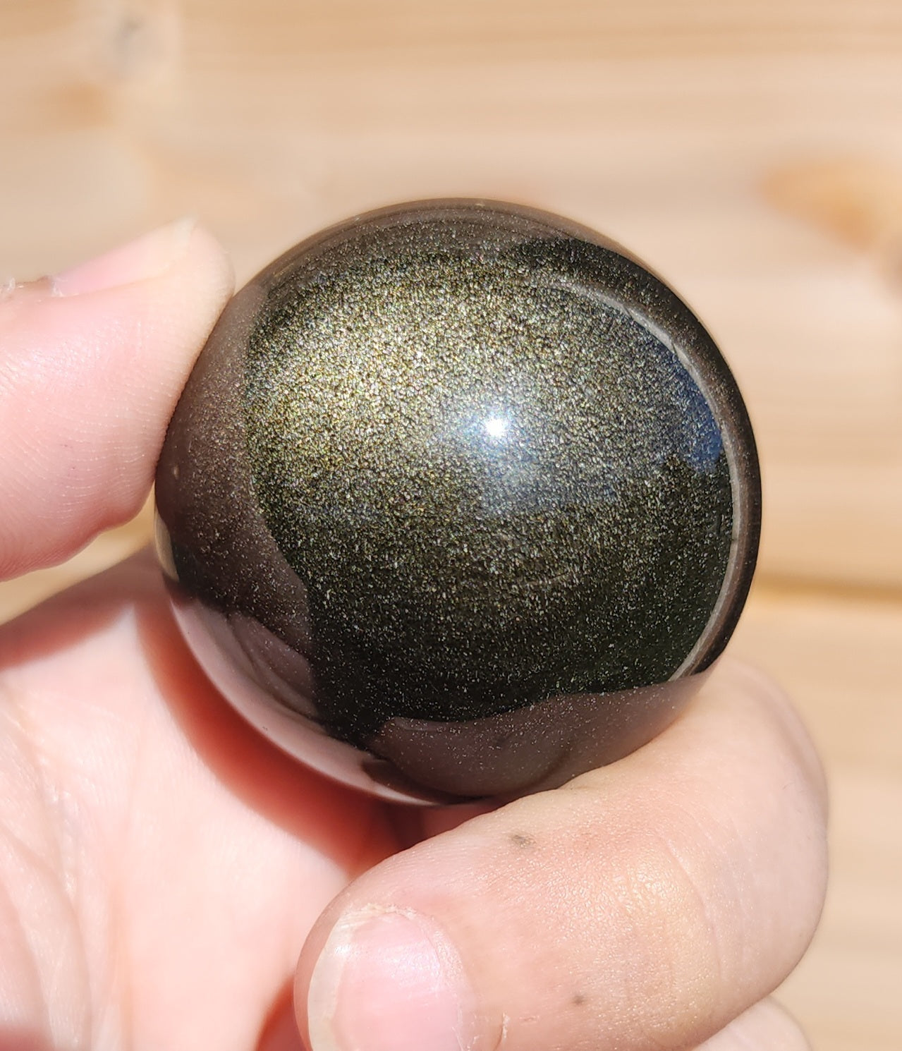 Gold Sheen Obsidian Sphere 3.9cm