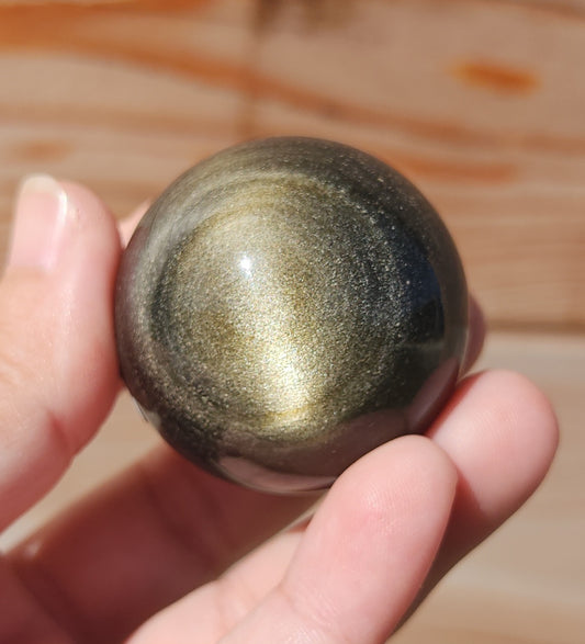 Gold Sheen Obsidian Sphere 4cm