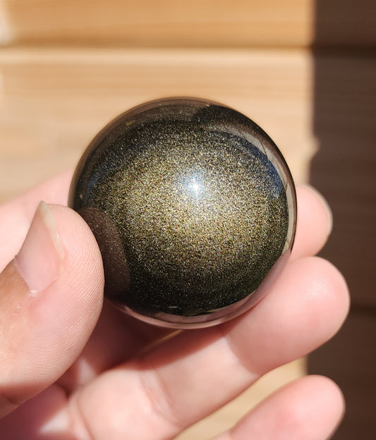 Gold Sheen Obsidian Sphere 3.9cm