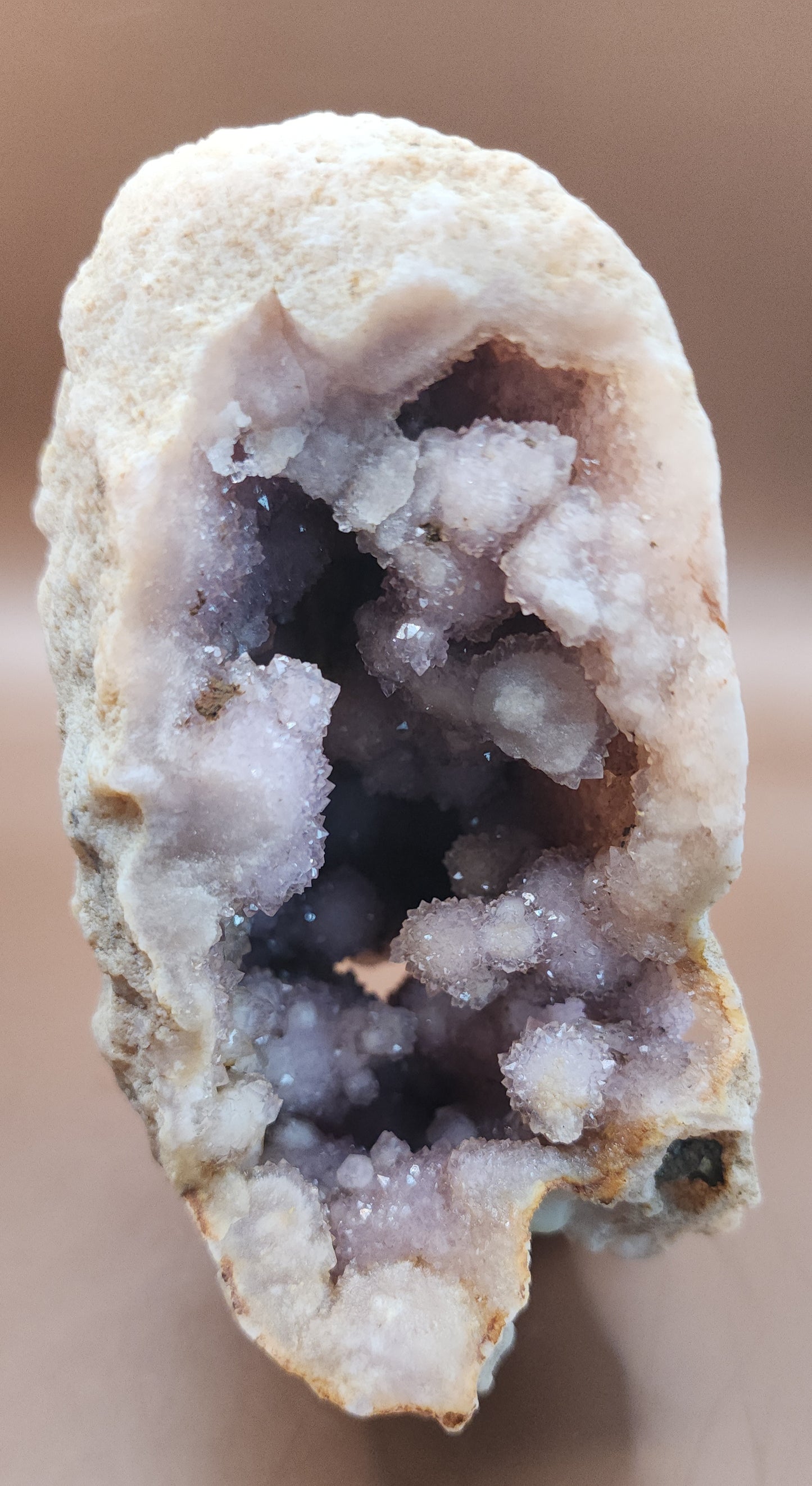 Pink Amethyst Flower Agate Specimen Geode