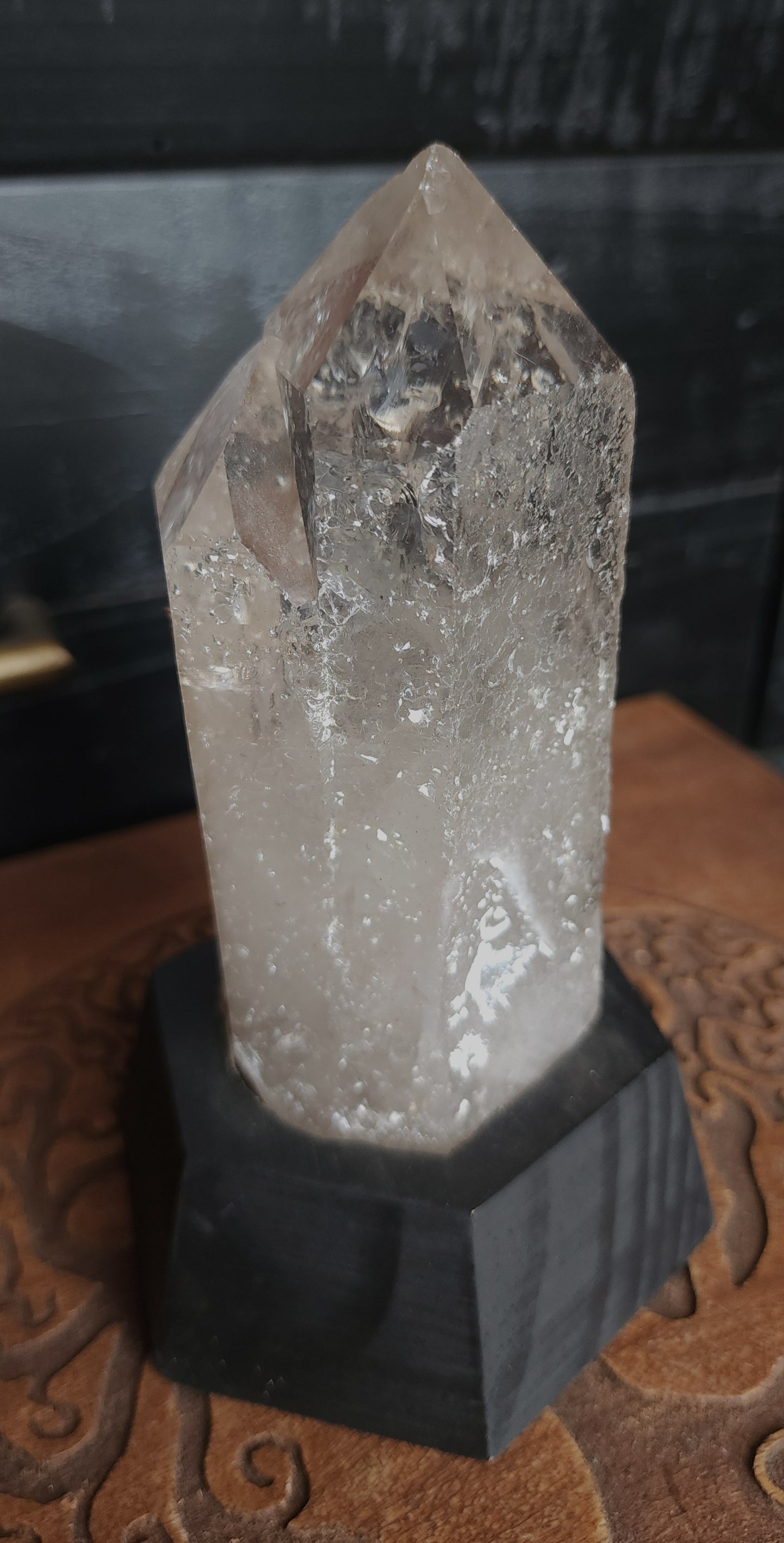 Smoky Twin Quartz Point With Base