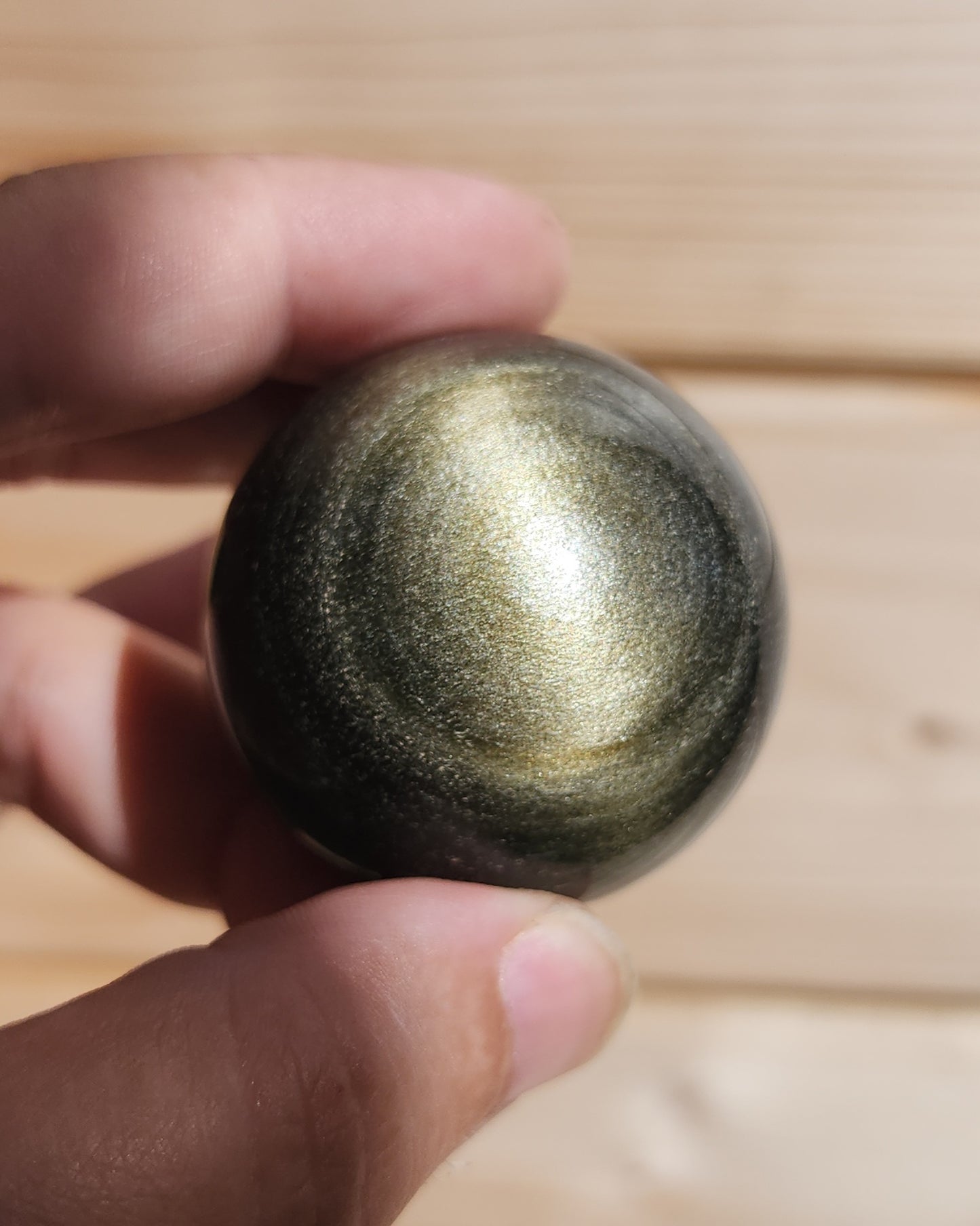 Gold Sheen Obsidian Sphere 4cm