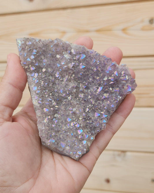 Tanzine Aura Amethyst Cluster