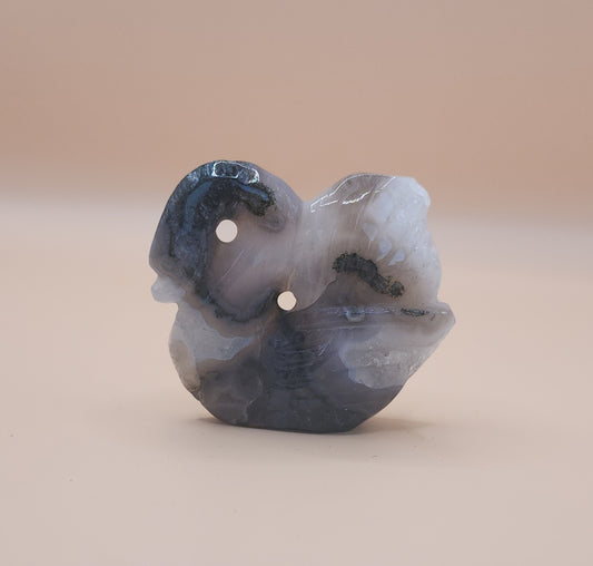 Moss Agate Swan