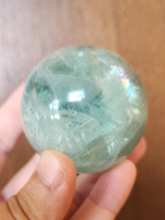 Snowflake Fluorite Sphere 5.3cm