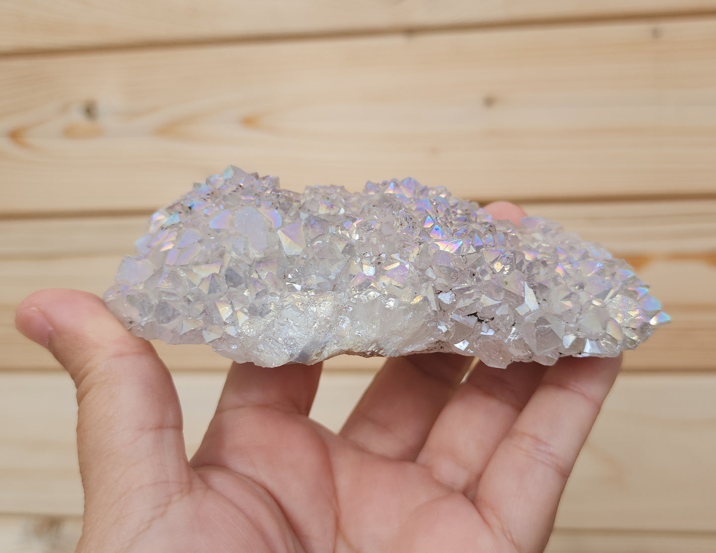 Tanzine Aura Amethyst Cluster