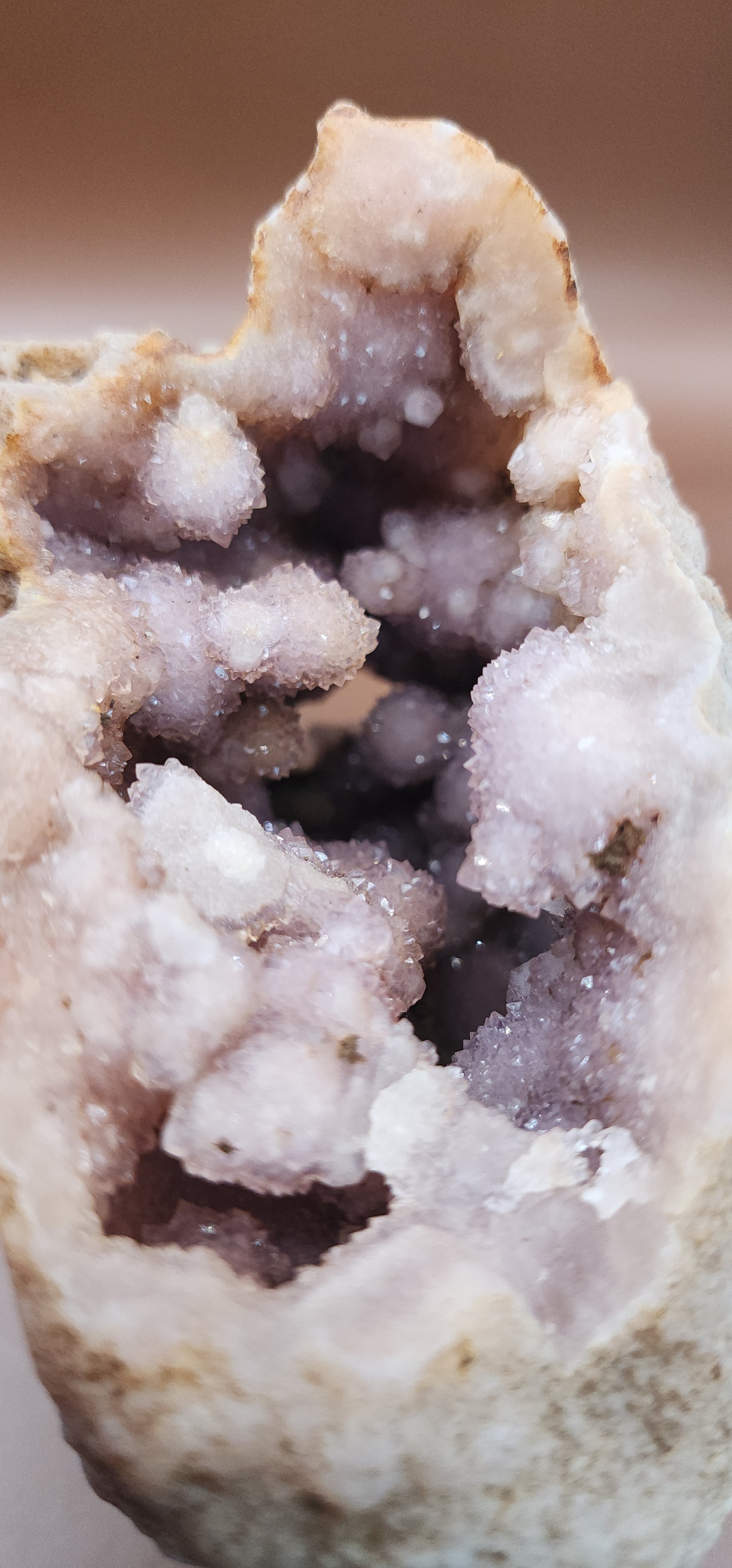 Pink Amethyst Flower Agate Specimen Geode
