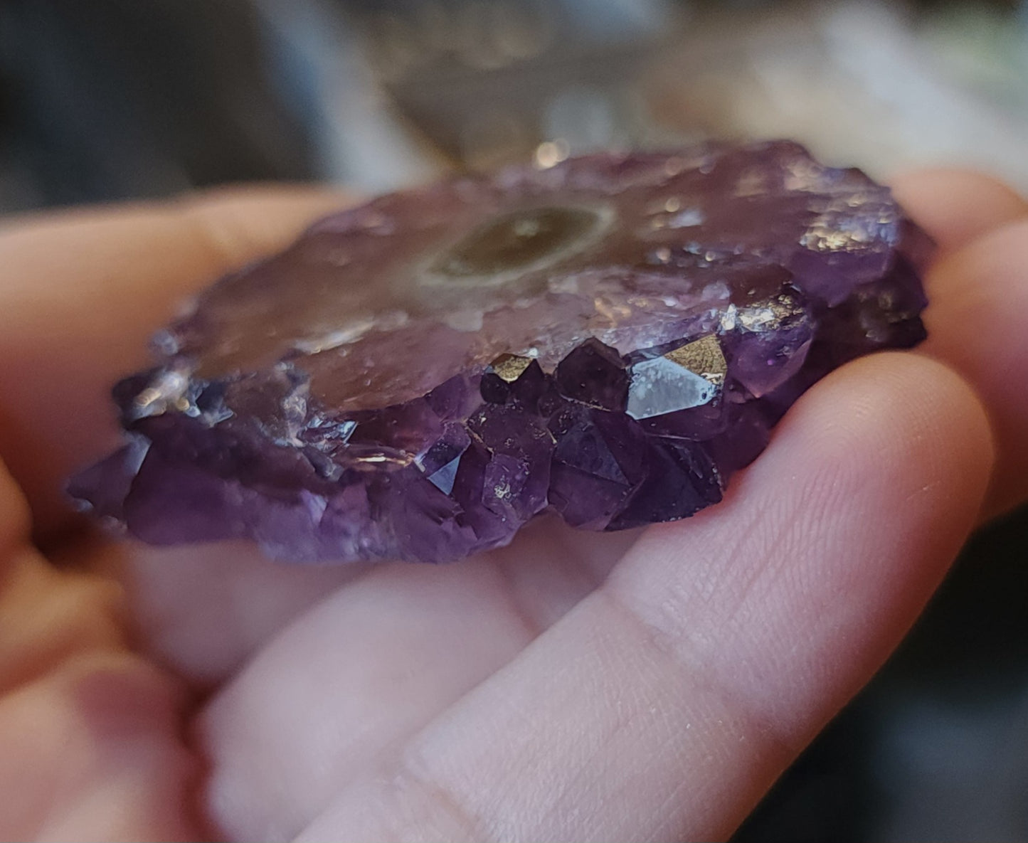 Amethyst Stalactite Slice