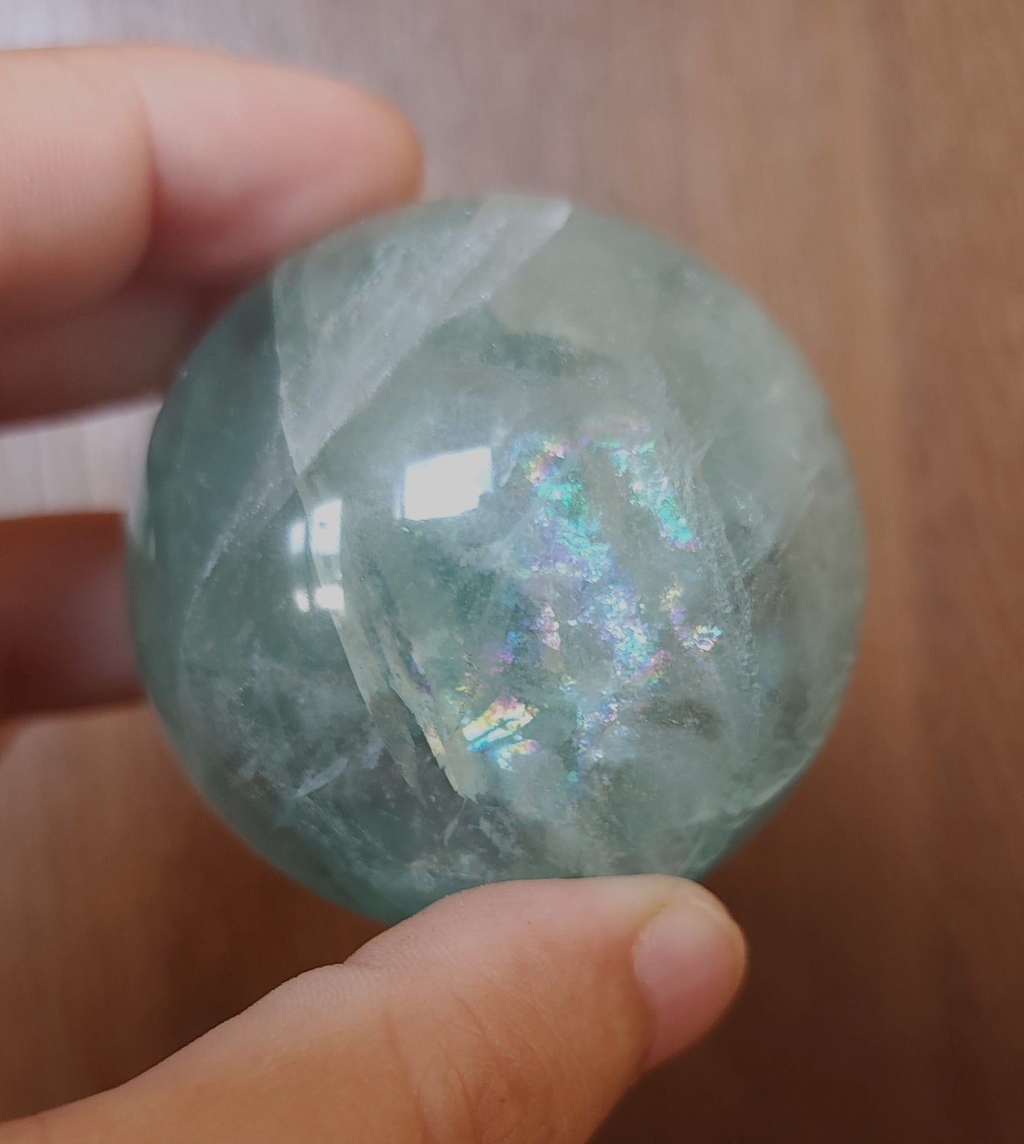 Snowflake Fluorite Sphere 5.3cm