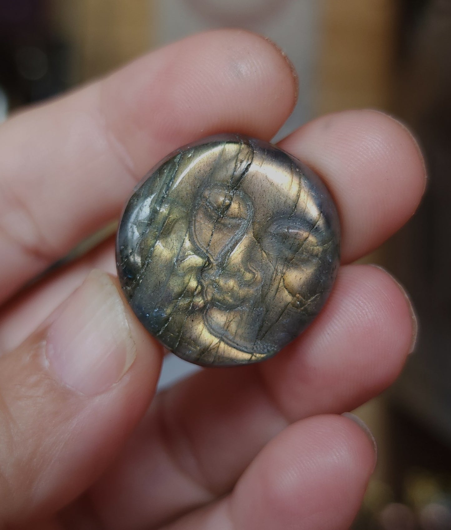 Celestial Labradorite Carving