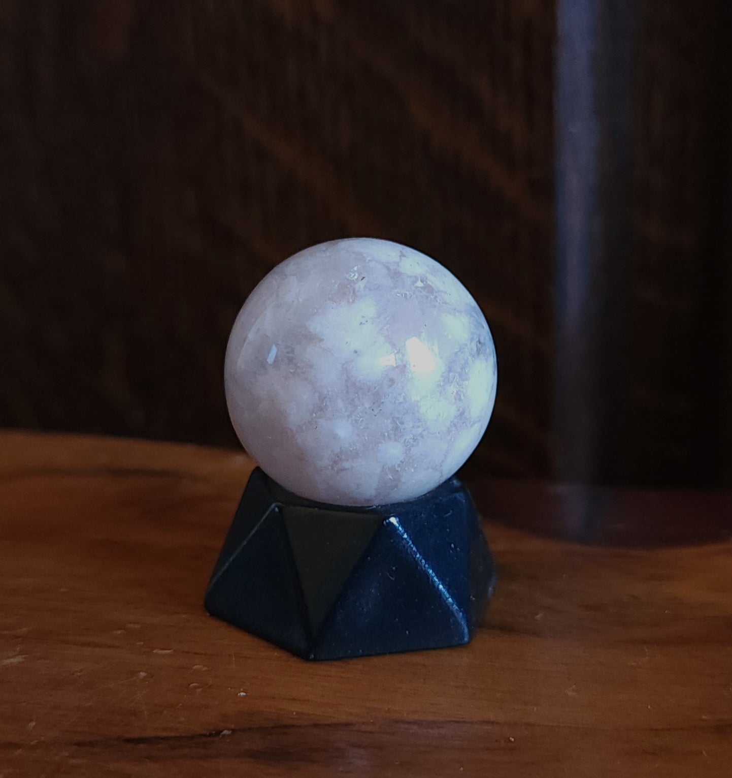Flower Agate Mini Sphere 2.8cm