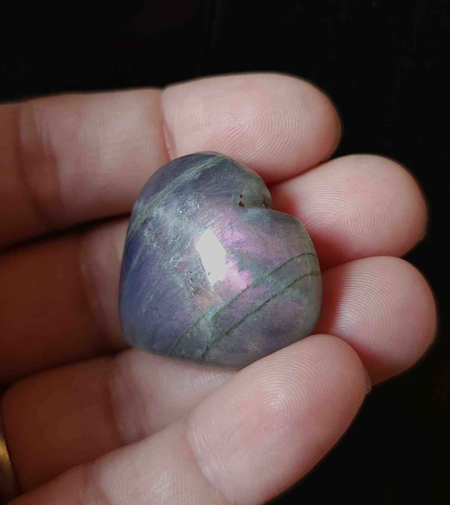 Purple Labradorite Heart - Random