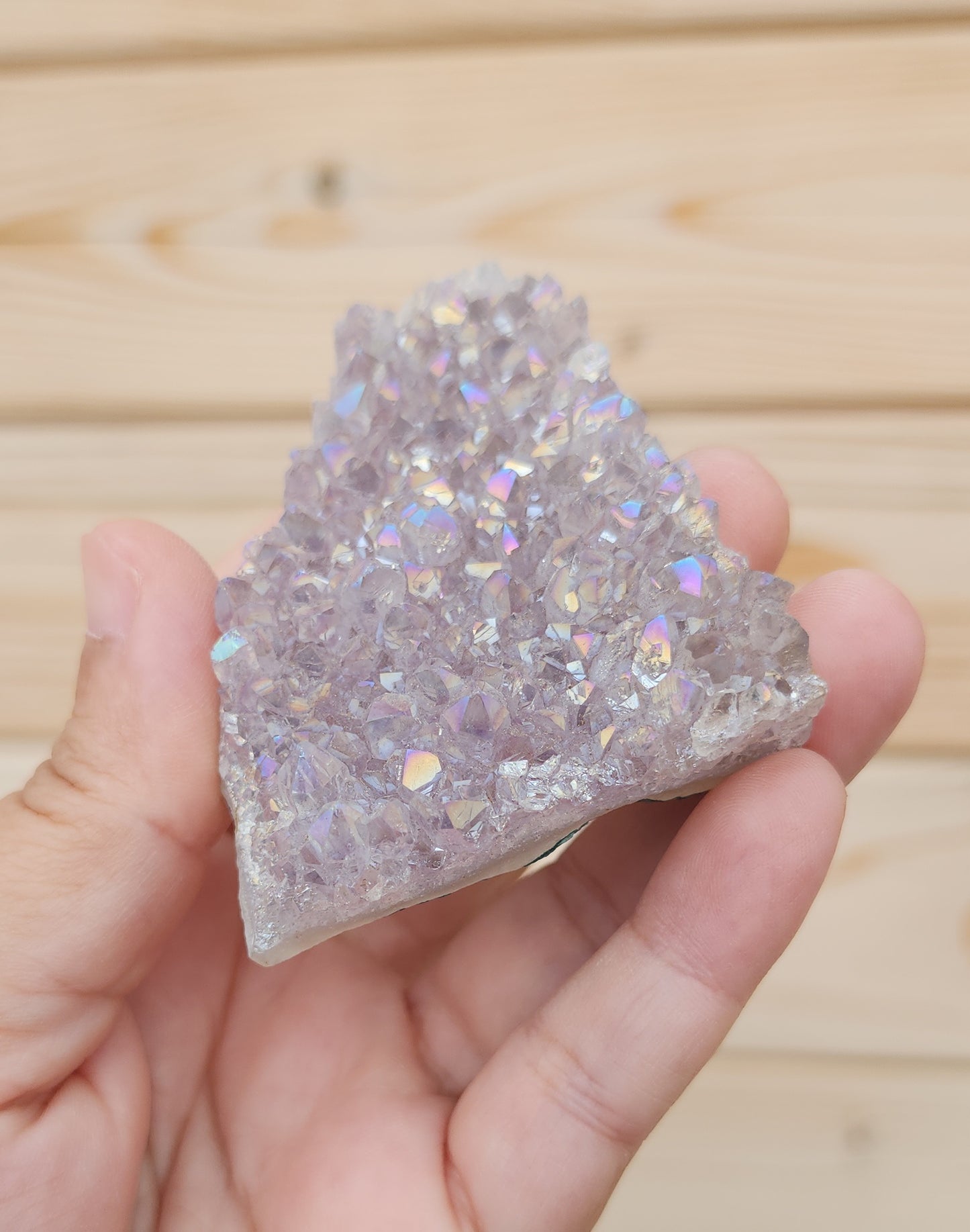Tanzine Aura Amethyst Cluster