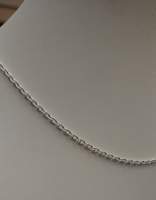 2.5mm Sterling Silver Cable Chain