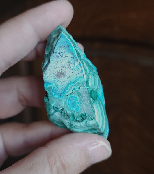 Malachite in Chrysocolla