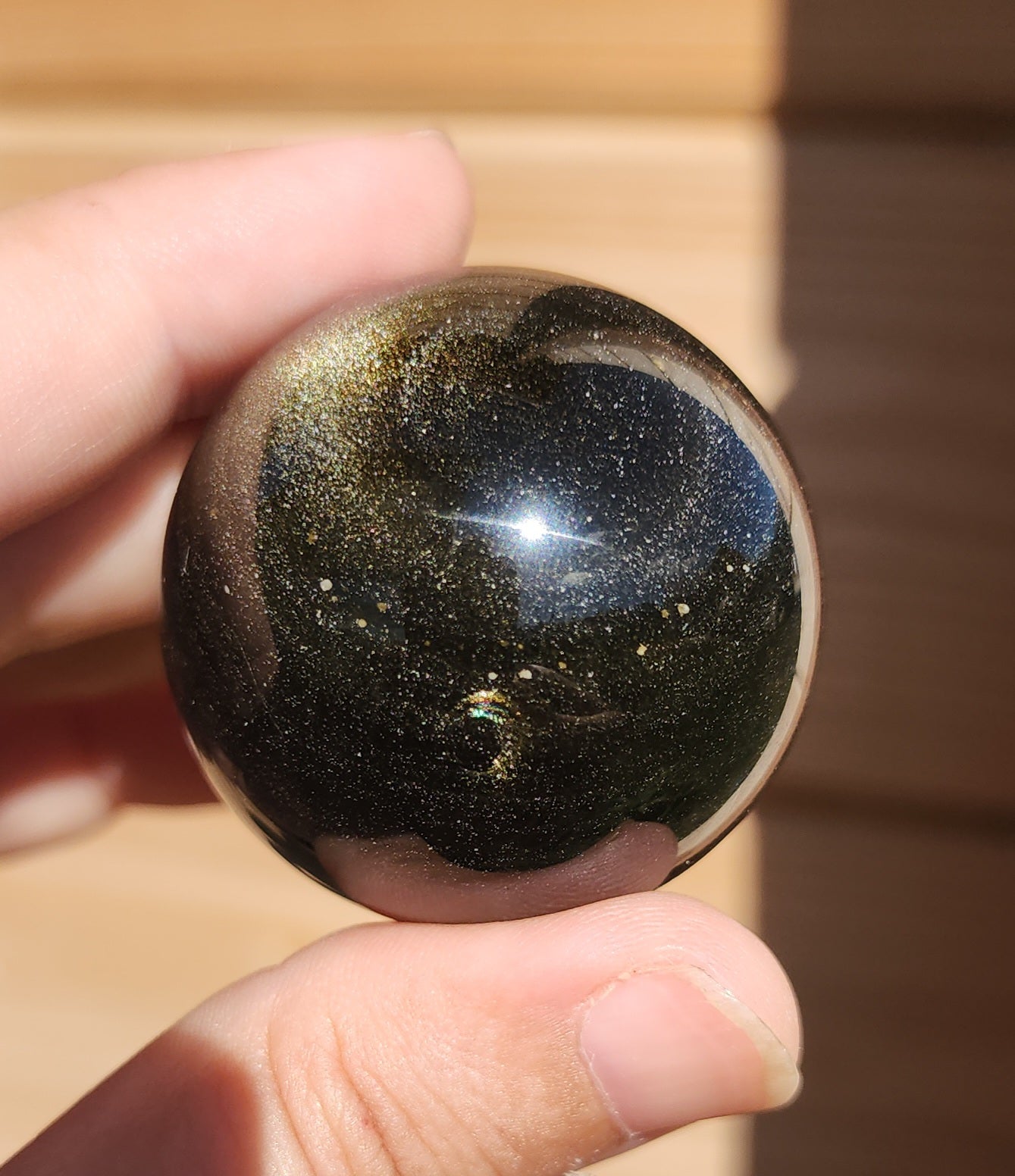 Gold Sheen Obsidian Sphere 3.9cm