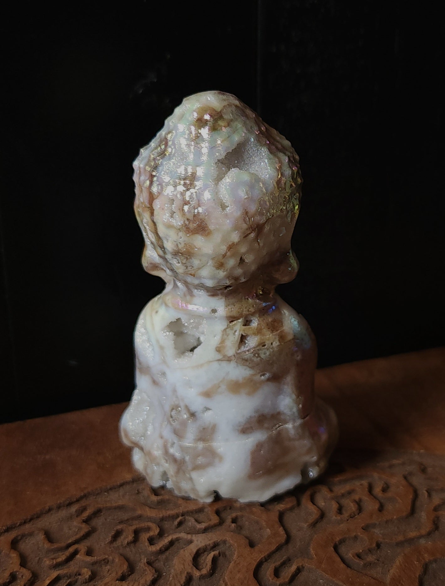 Aura Druzy Quartz Buddha
