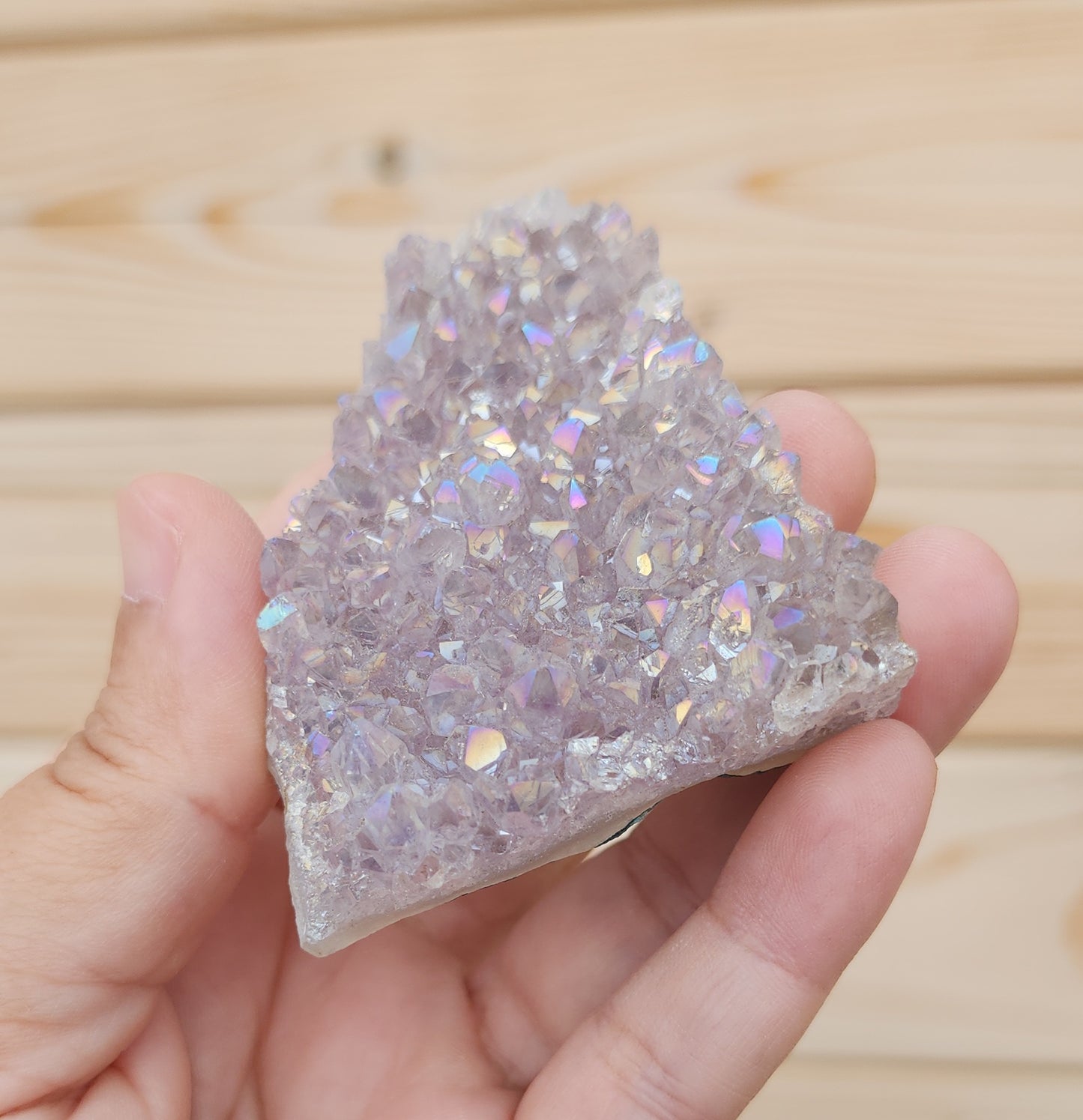 Tanzine Aura Amethyst Cluster