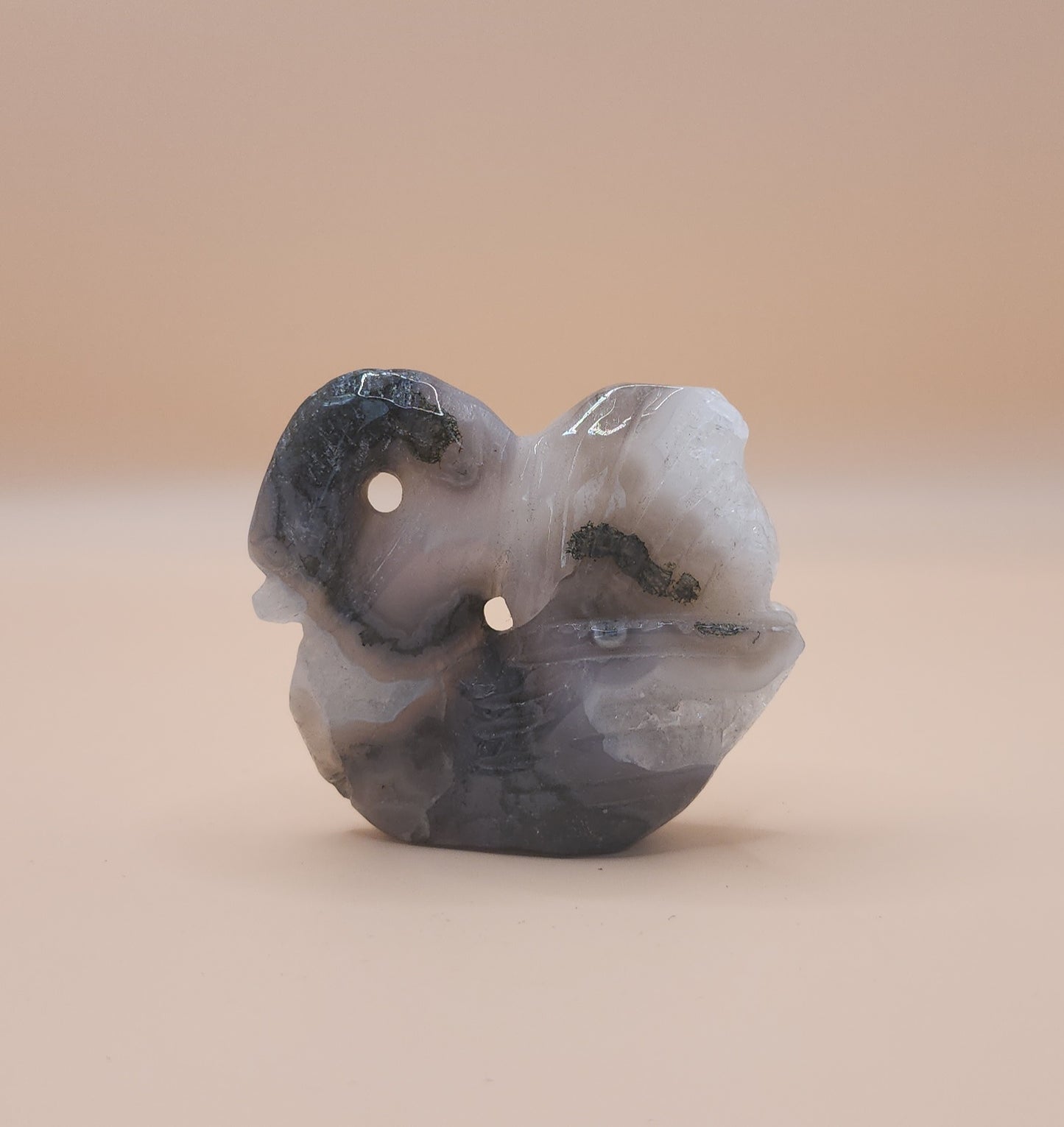 Moss Agate Swan