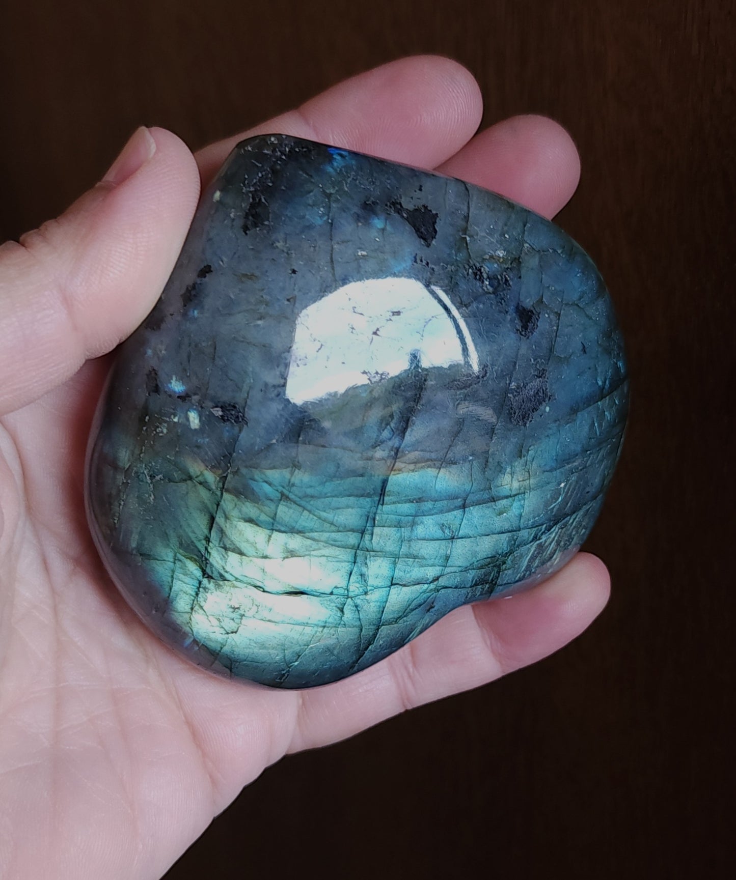 Labradorite Heart