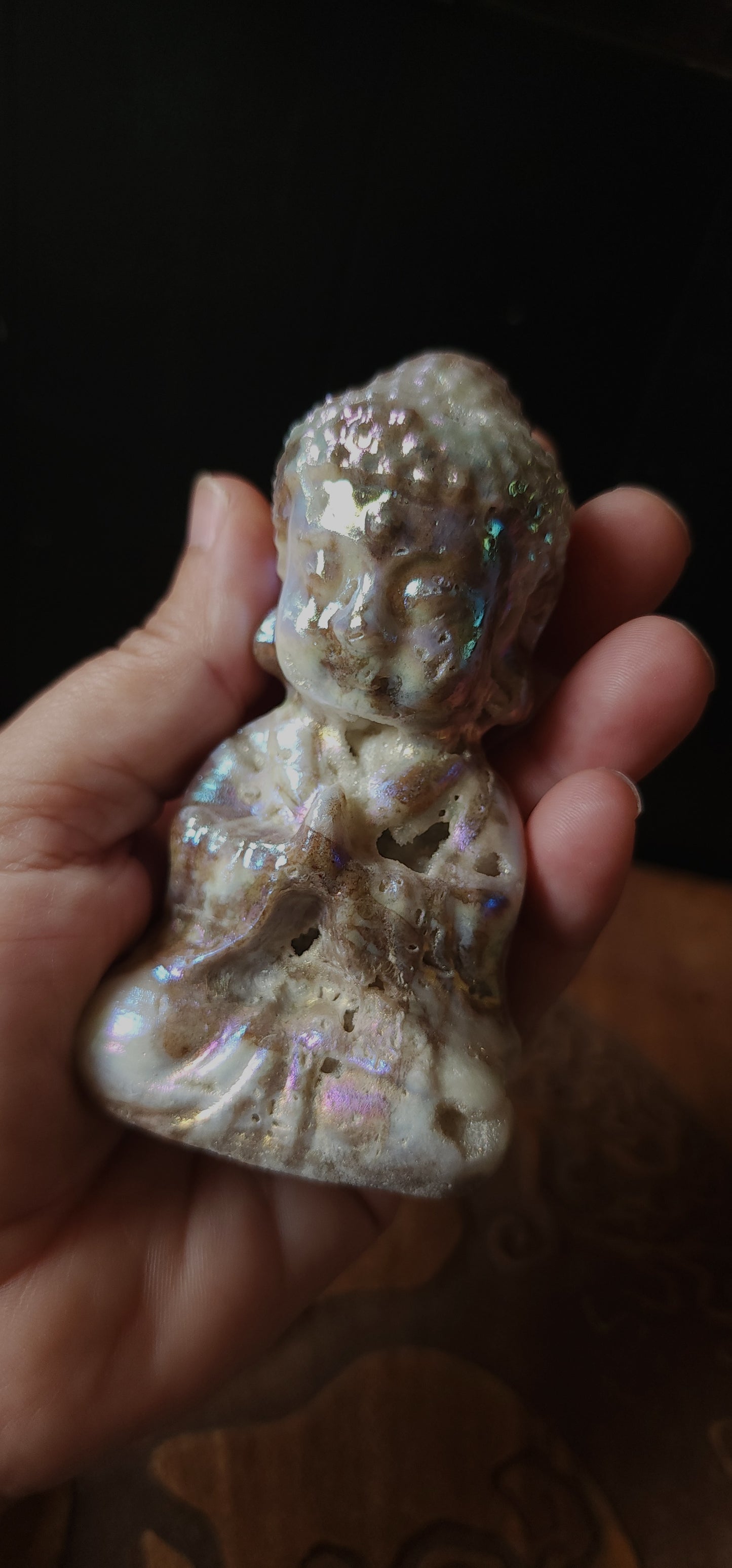 Aura Druzy Quartz Buddha