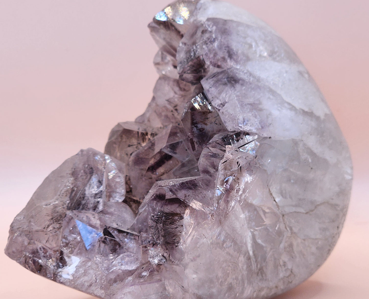 Amethyst Cluster with Goethite