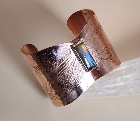 Dragonfly Copper Cuff Bracelet