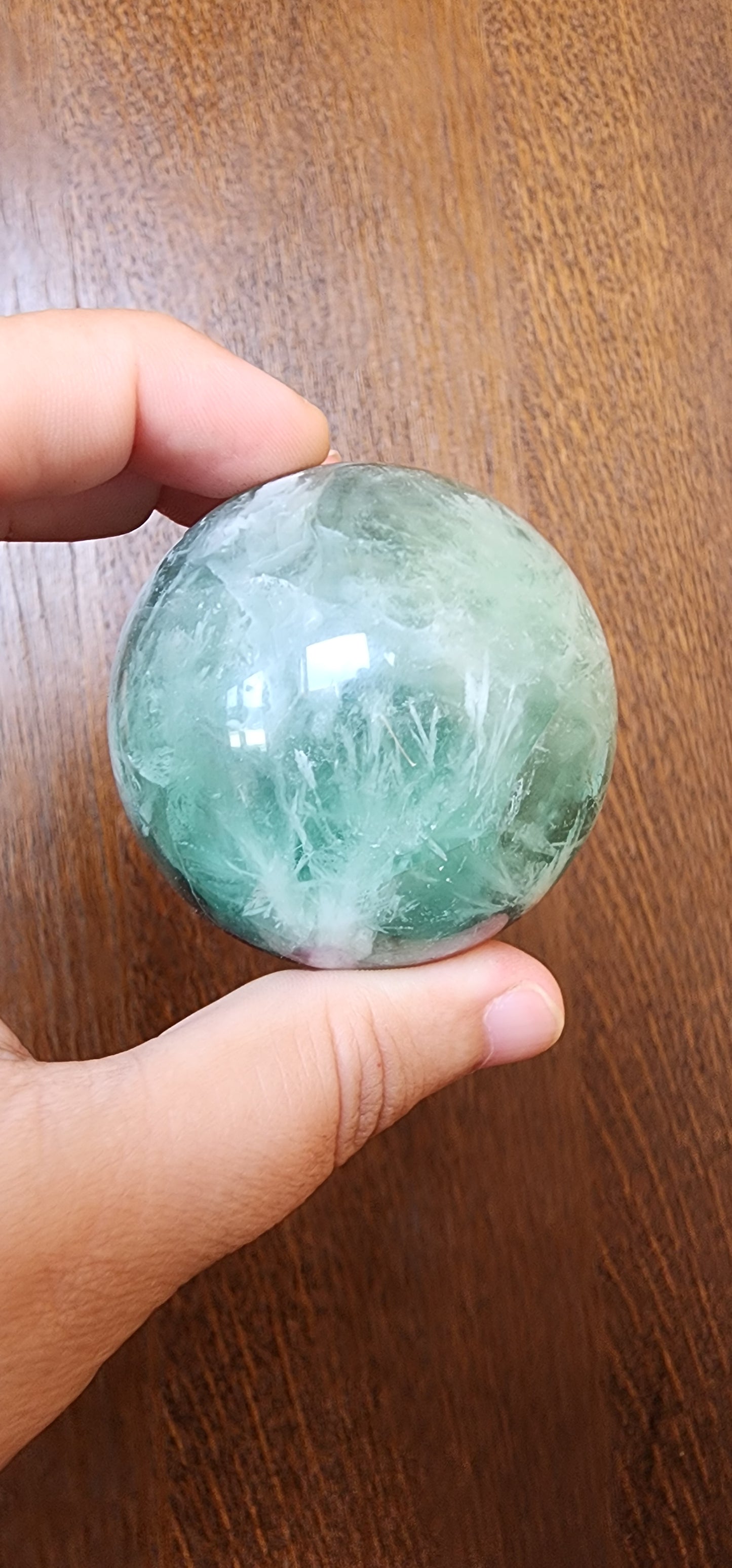 Snowflake Fluorite Sphere 5.5cm