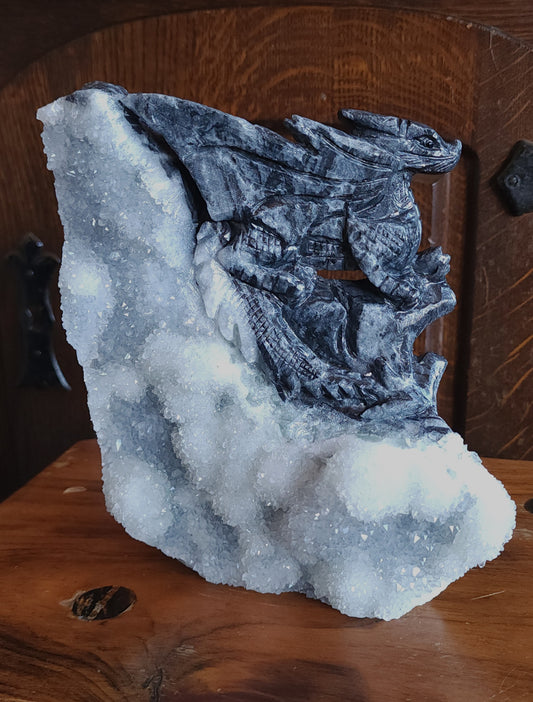 Hand Carved Dragon Specimen
