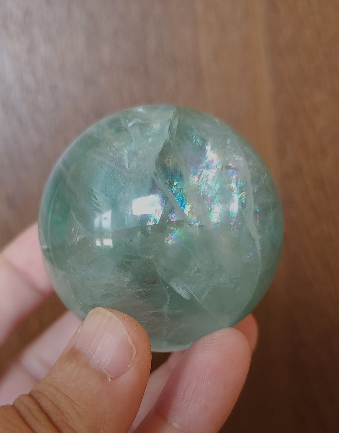 Snowflake Fluorite Sphere 5.3cm