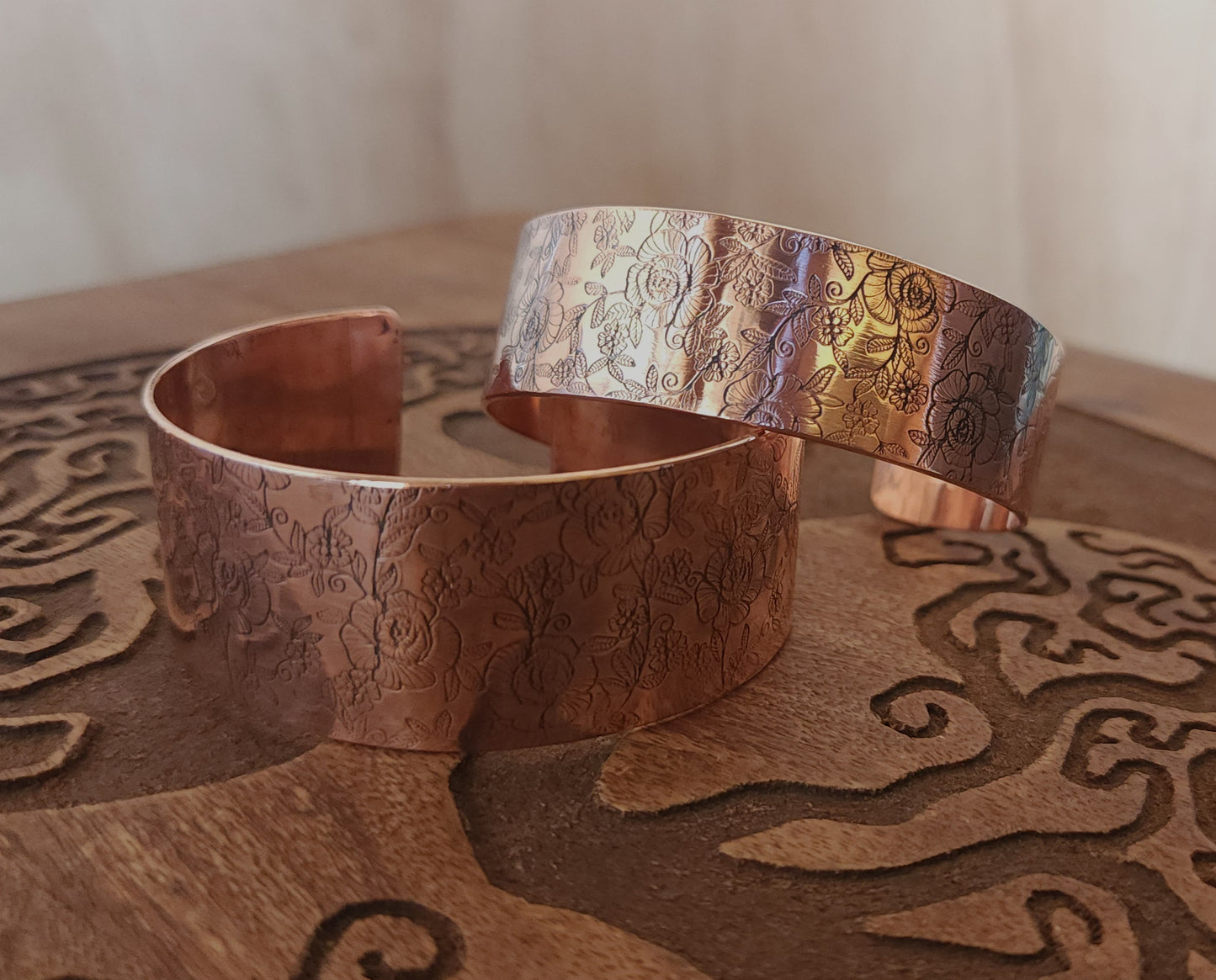 "Rosie" Copper Cuff Bracelet - Narrow