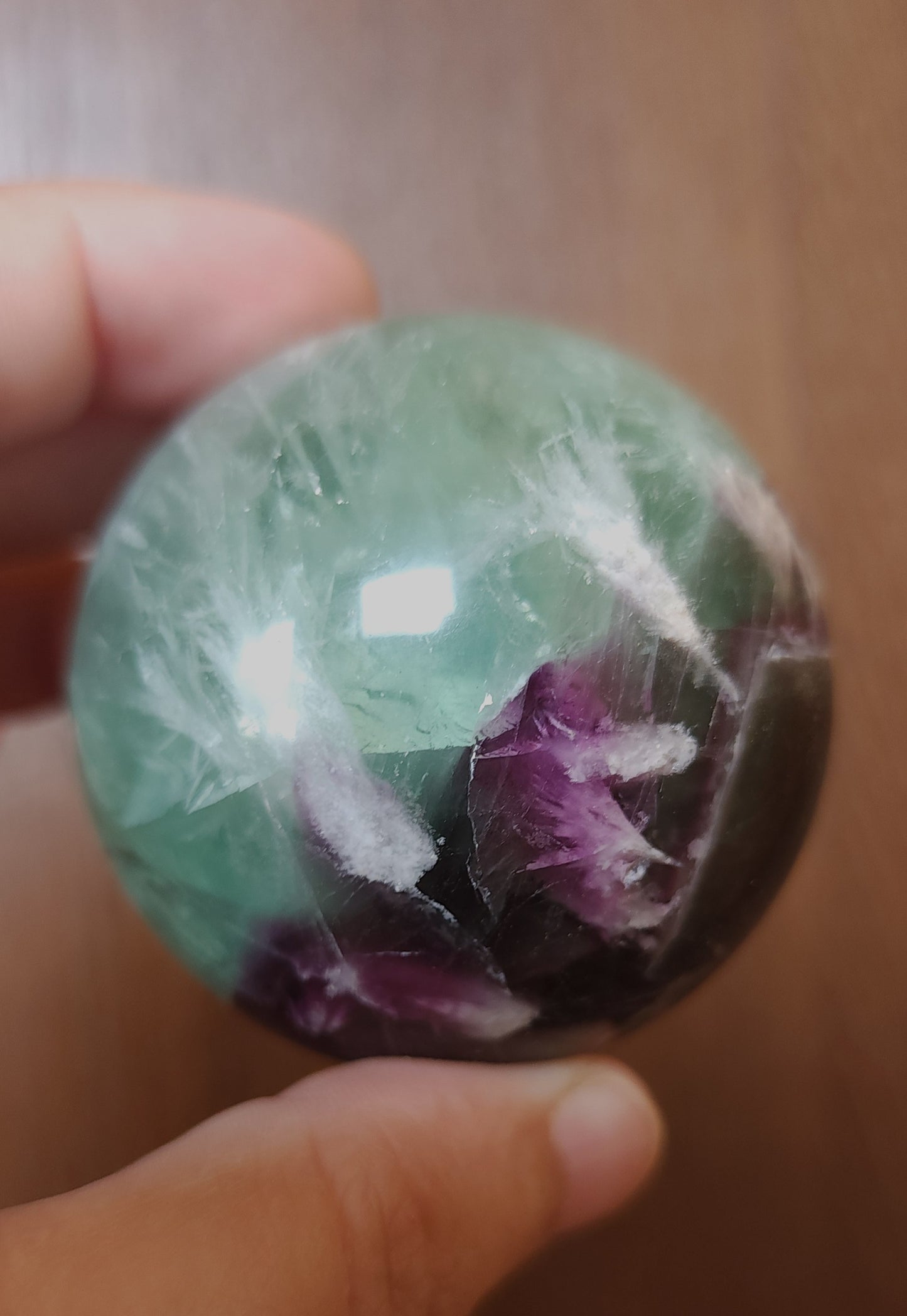 Snowflake Fluorite Sphere 5.5cm