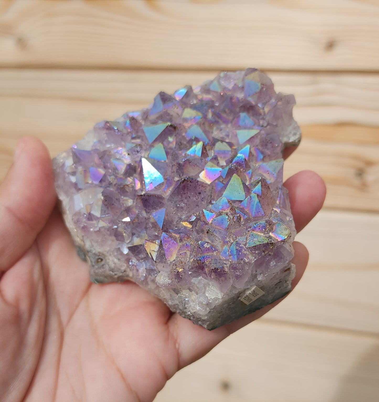 Tanzine Aura Amethyst Cluster