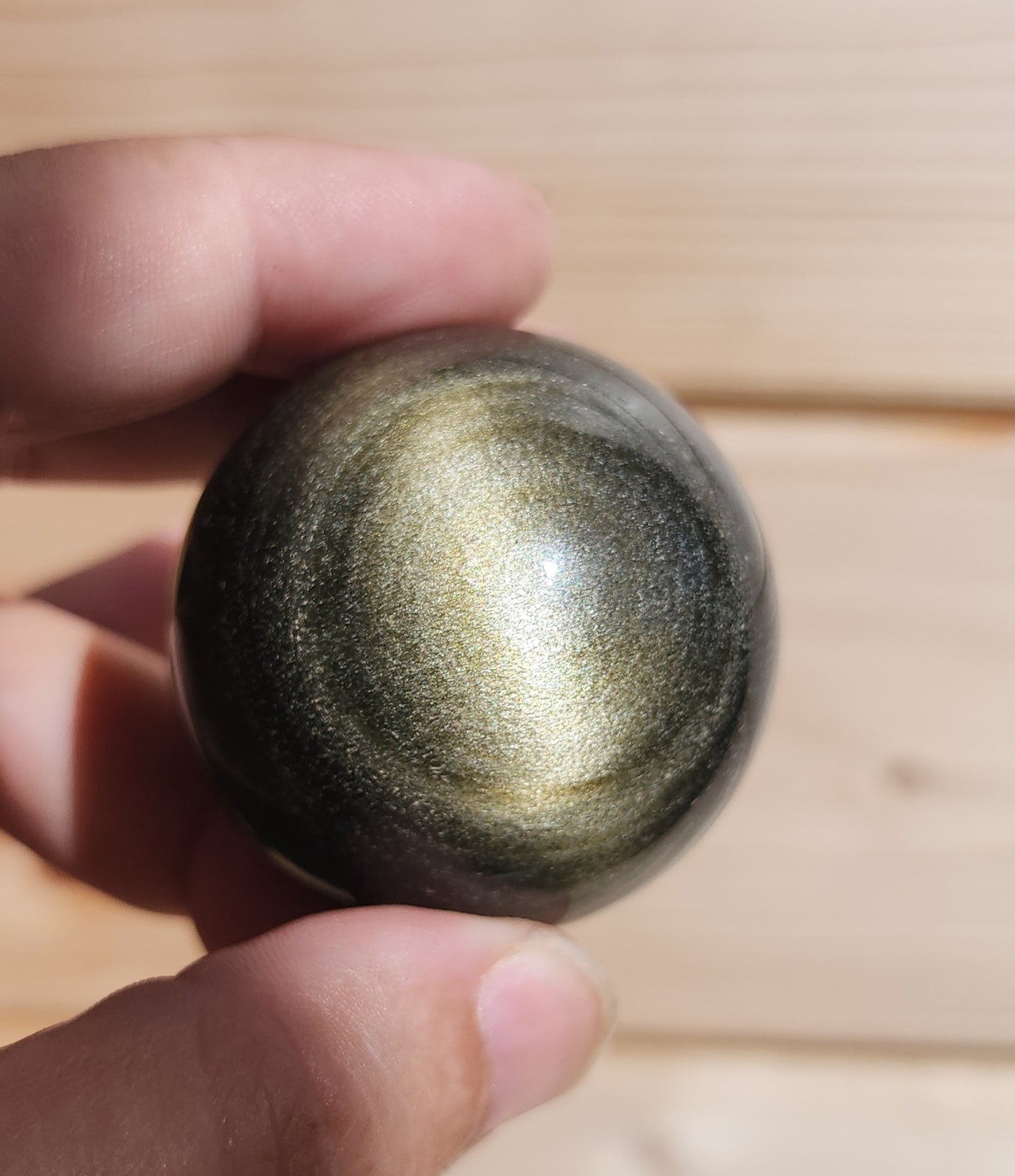 Gold Sheen Obsidian Sphere 4cm