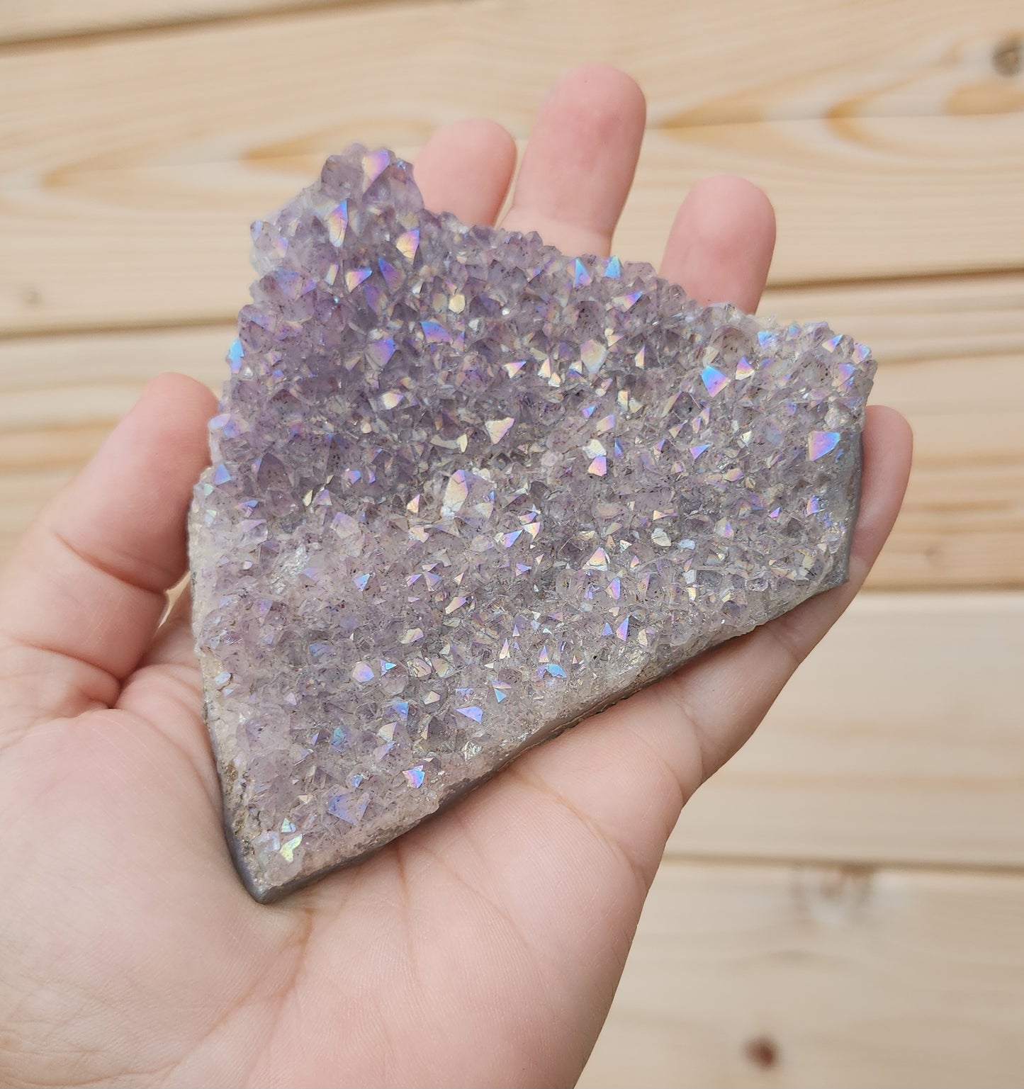 Tanzine Aura Amethyst Cluster