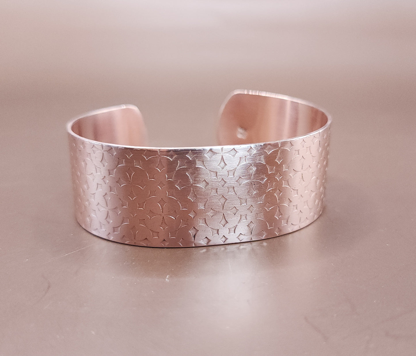 "Gothic Cross" Copper Cuff Bracelet