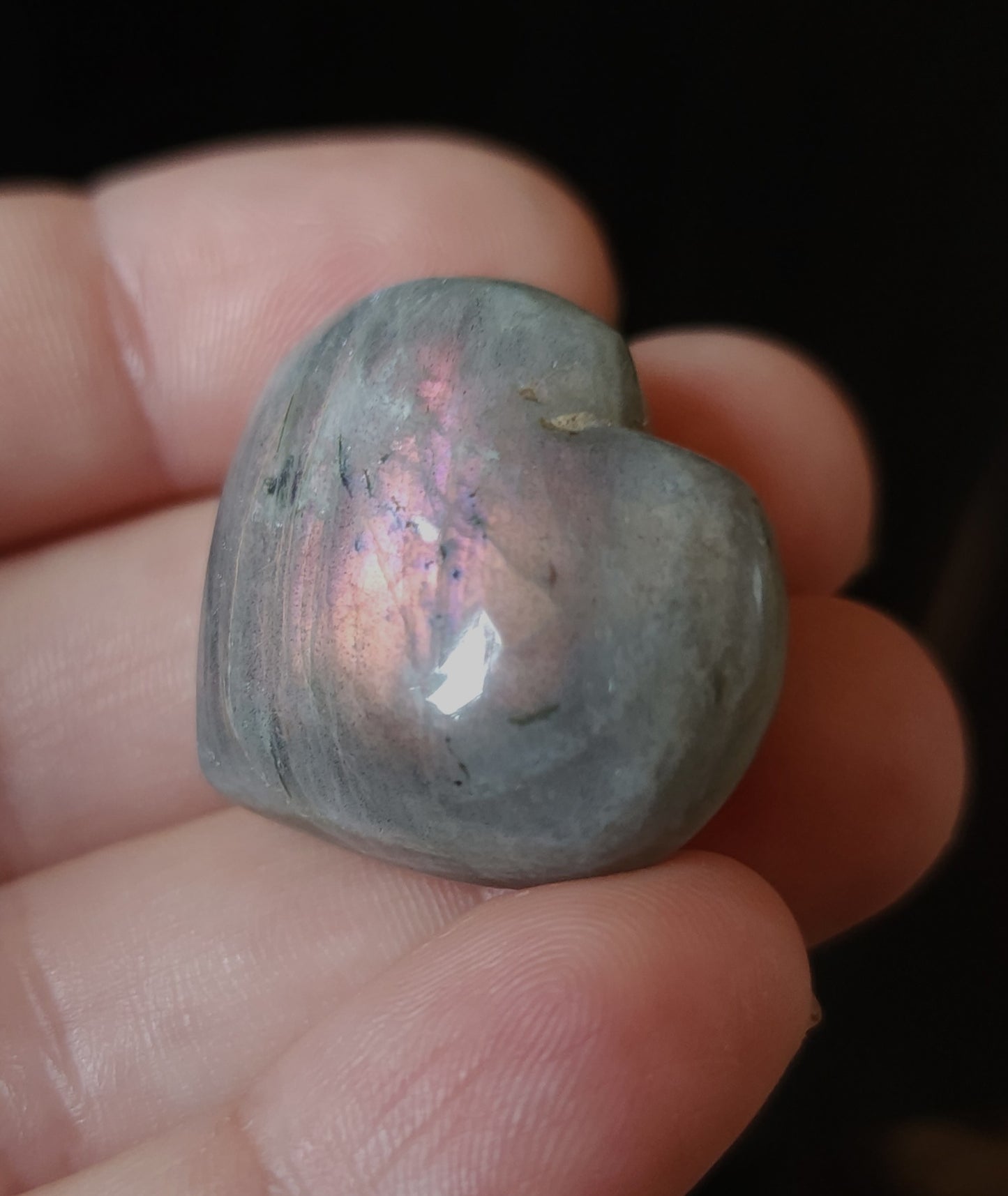 Purple Labradorite Heart - Random
