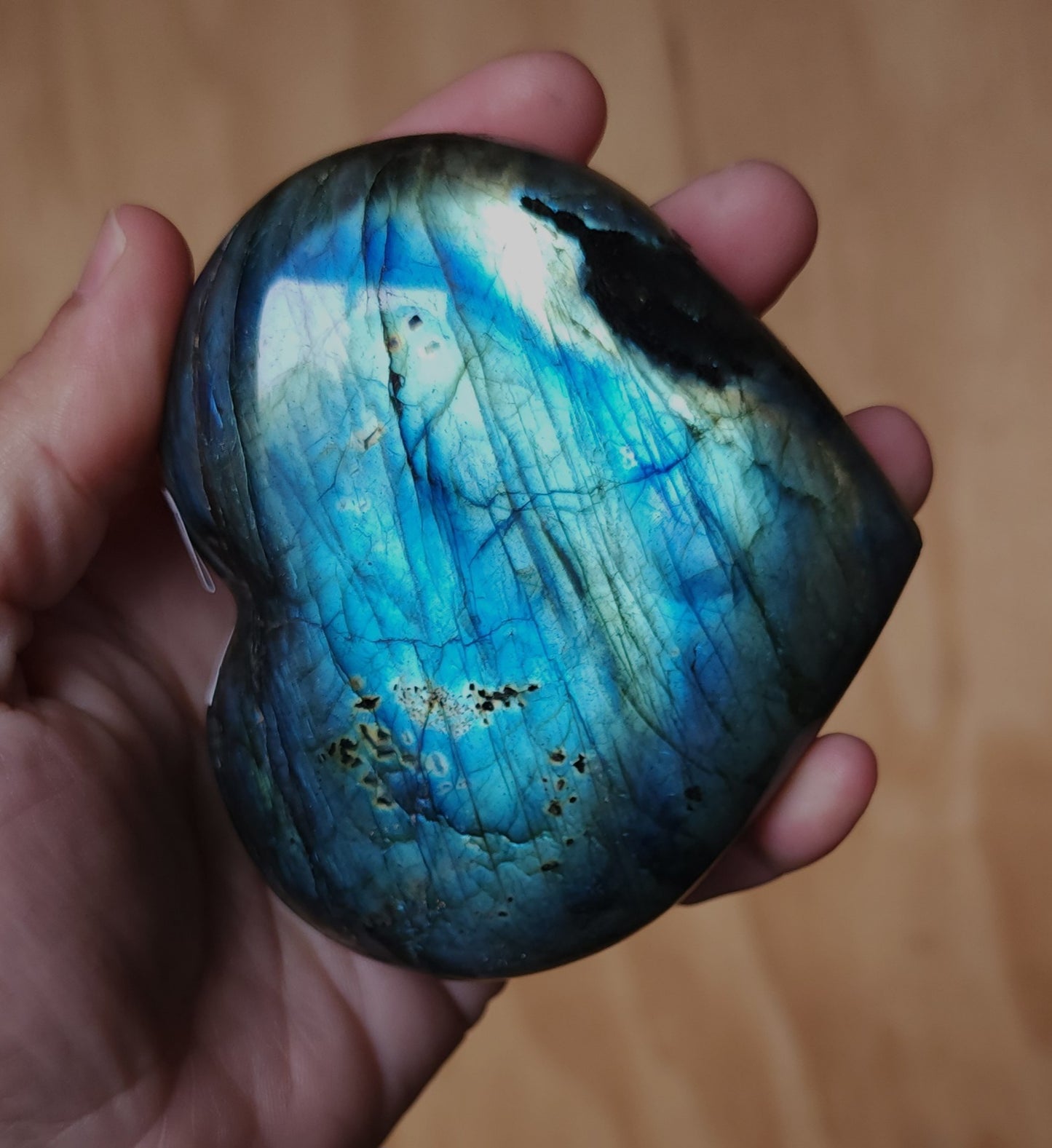 Labradorite Heart