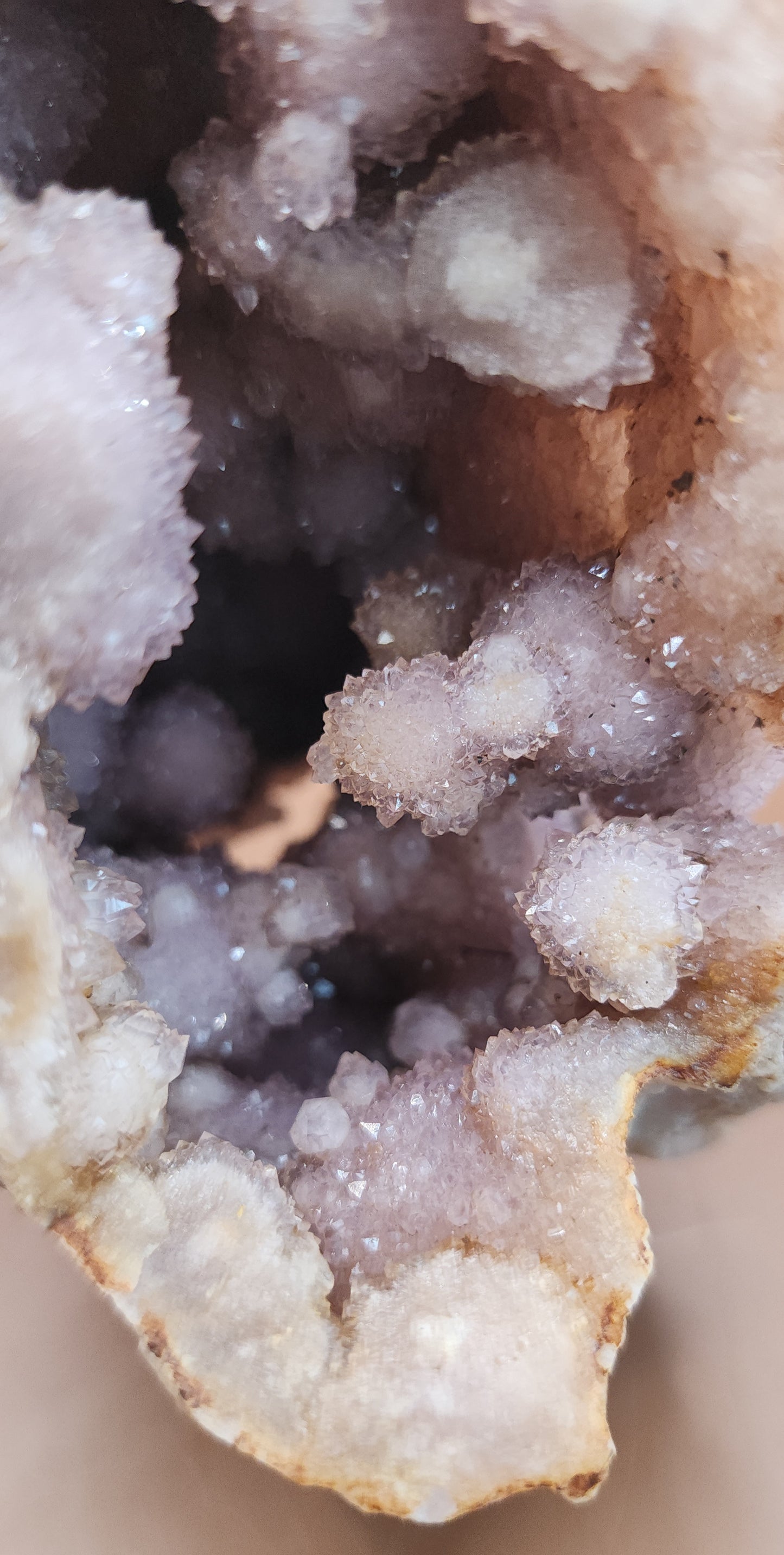 Pink Amethyst Flower Agate Specimen Geode