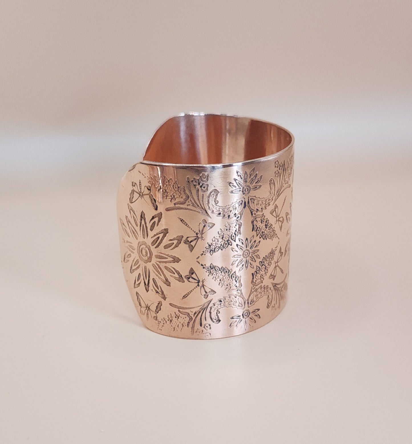 Spring Garden Extra Wide Copper Cuff