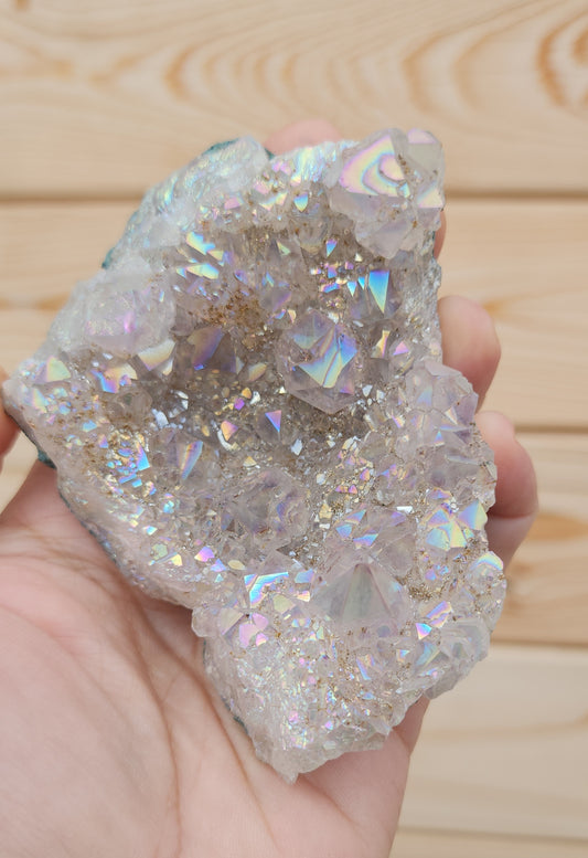 Tanzine Aura Amethyst Cluster