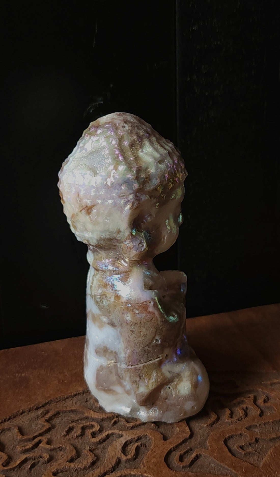 Aura Druzy Quartz Buddha