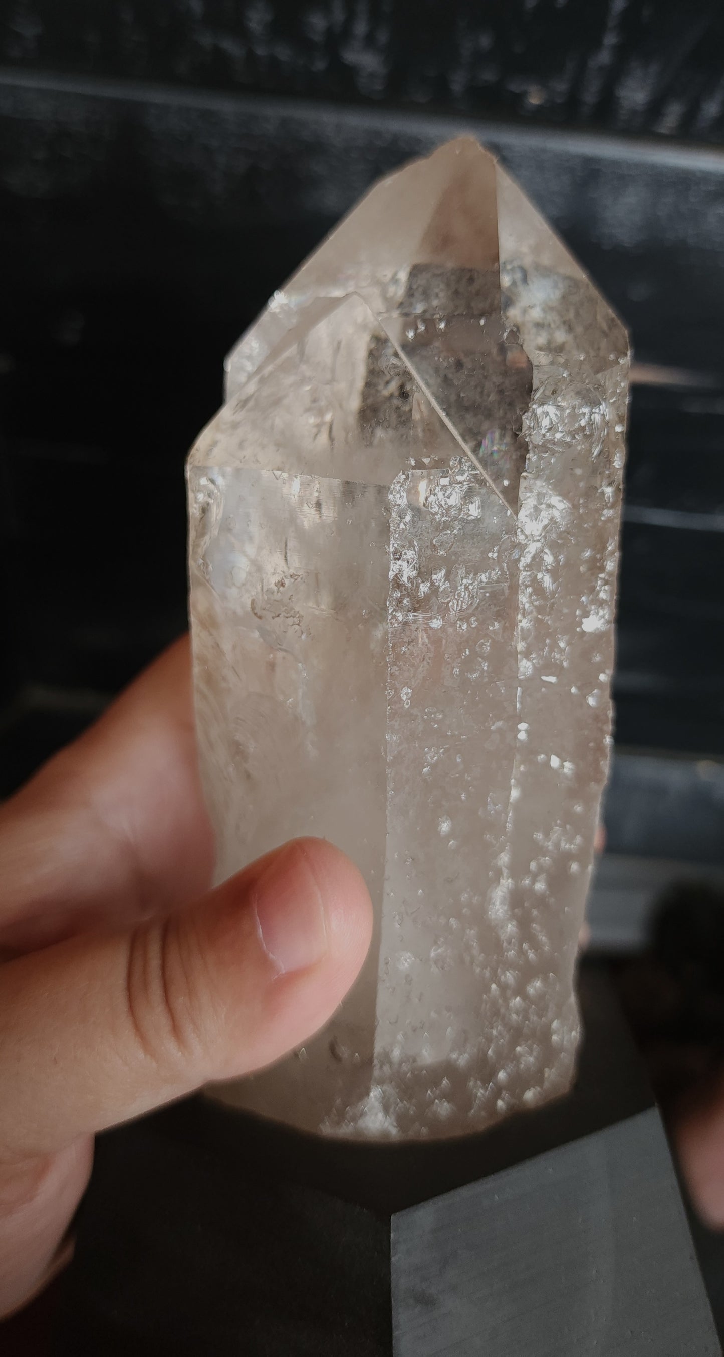 Smoky Twin Quartz Point With Base