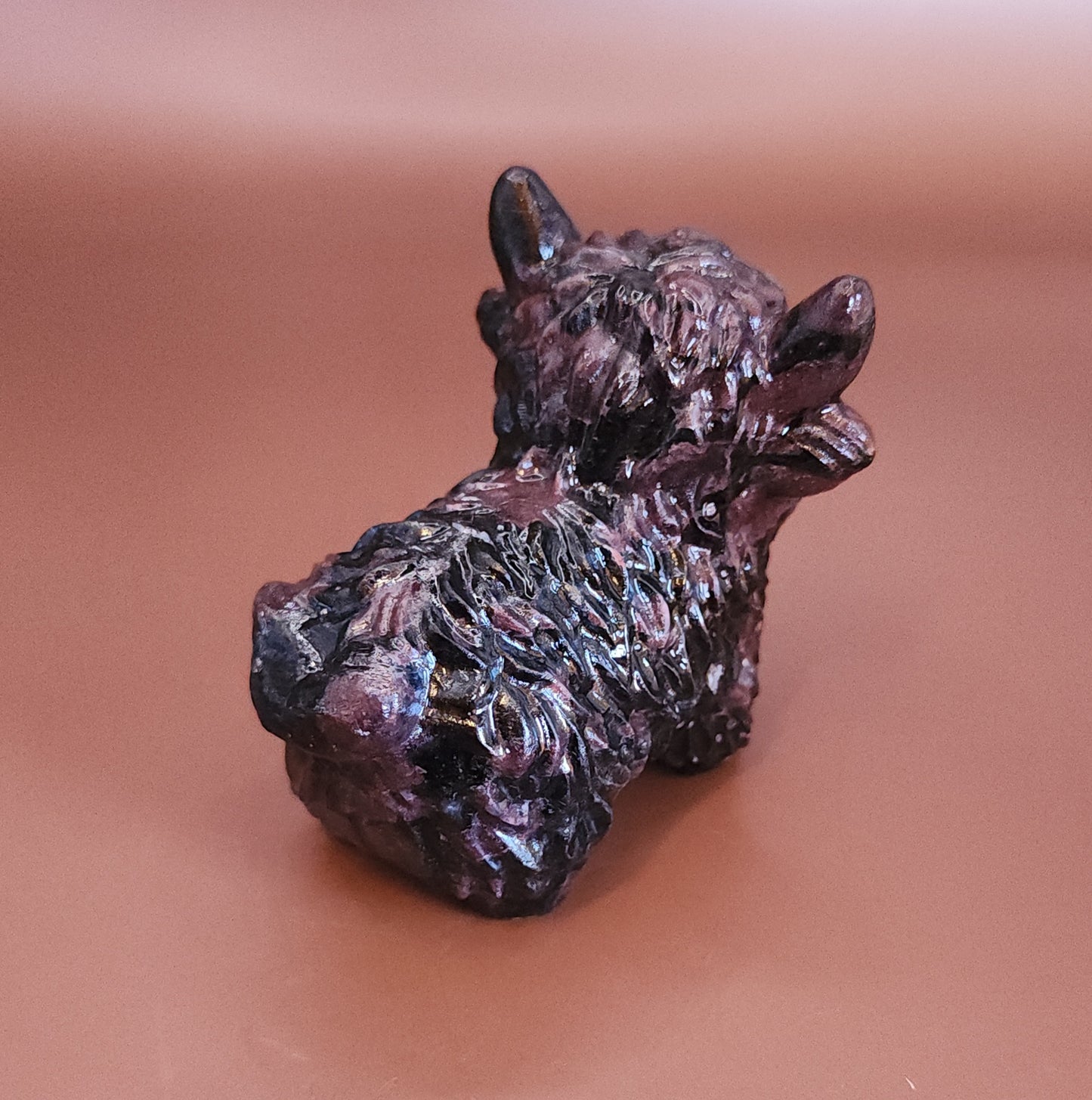 Highland Cow - Garnet in Matrix
