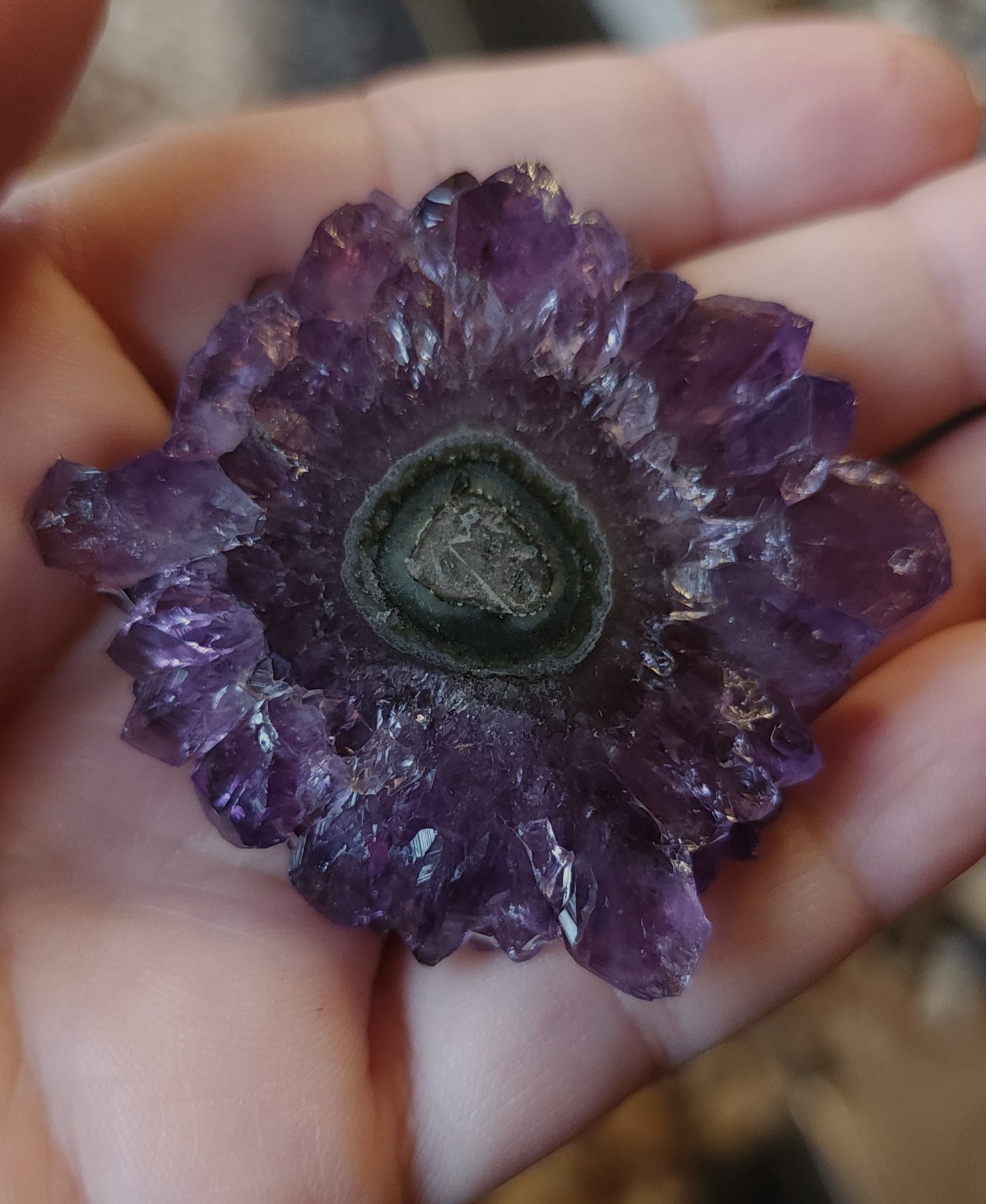 Amethyst Stalactite Slice