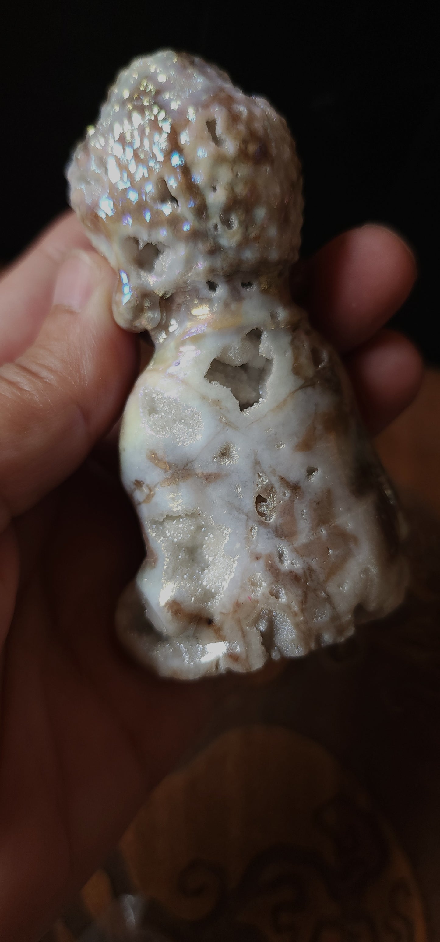 Aura Druzy Quartz Buddha