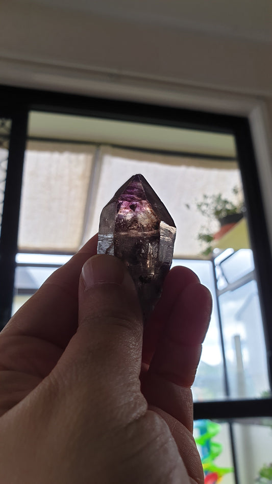 Shangaan Smoky Amethyst Elestial Scepter Enhydro