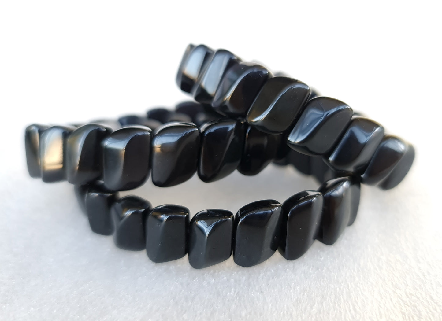 Rainbow Obsidian "Waves" Bracelet